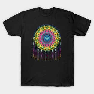 Boho Mandala T-Shirt Rainbow Colors T-Shirt